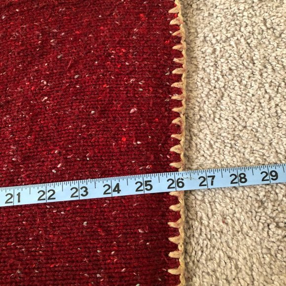 Vintage Crazy Horse Liz Claiborne size 1x red zip front sweater - Picture 8 of 9